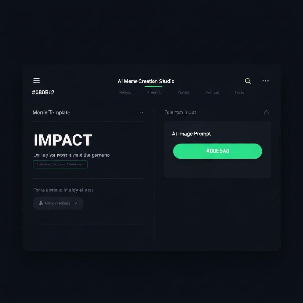 MemeClaw AI studio preview showing meme creation interface